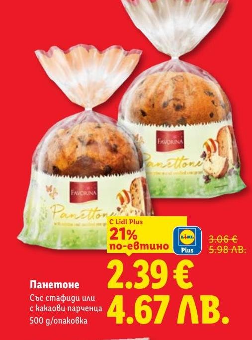 Панетоне с вкусни стафиди или какаови парченца, перфектен избор за празнични моменти и специални поводи.