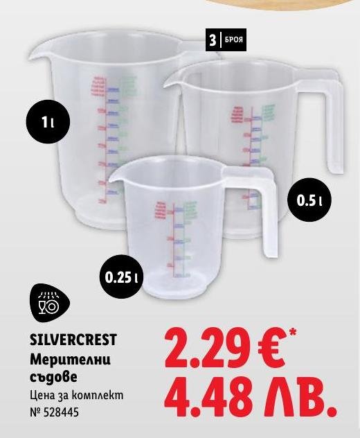 SILVERCREST Мерителни съдове в Лидл.