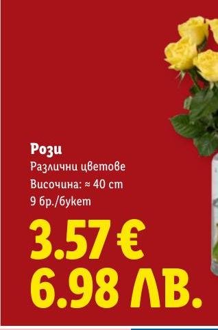 Рози в Лидл.