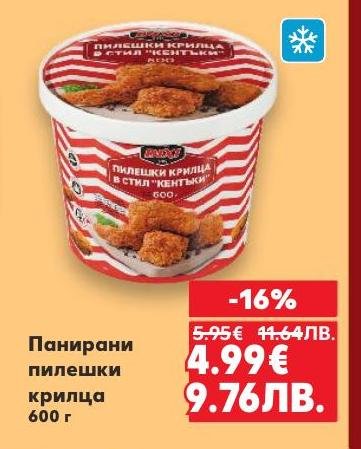 Панирани пилешки крилца в стил „Кентъки“ са вкусно и удобно решение за бърза храна у дома
