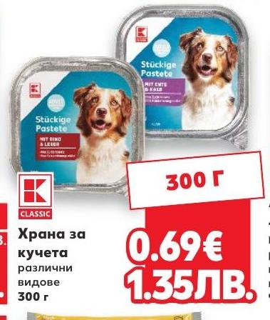 K-Classic Храна за кучета – Кауфланд – Цена