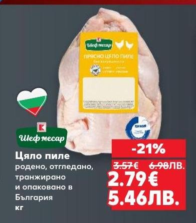 Цяло пиле, родено, отгледано, транжирано и опаковано в България