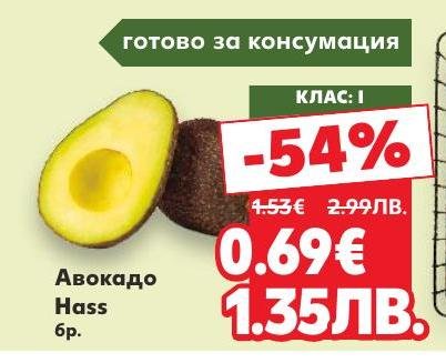 Авокадо Hass с клас I качество, готови за консумация и богати на полезни мазнини и витамини