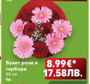 Букет рози и гербери – Кауфланд – Цена