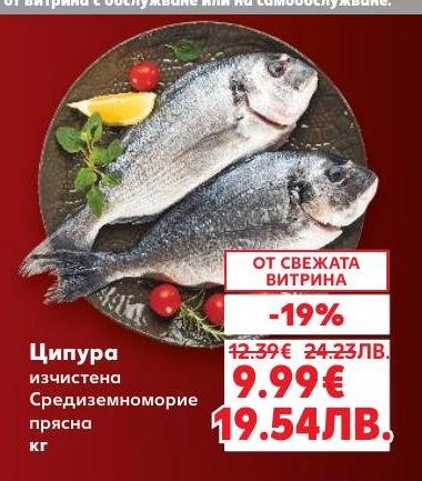 Свежа ципура от Средиземноморието, идеална за здравословно и вкусно хранене