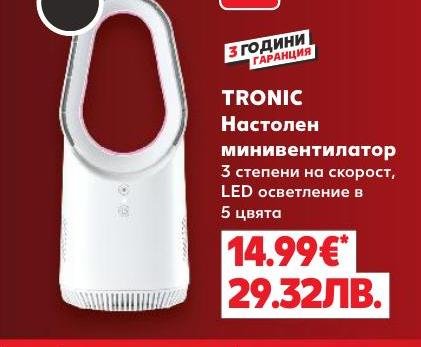 TRONIC Настолен минивентилатор – Кауфланд – Цена